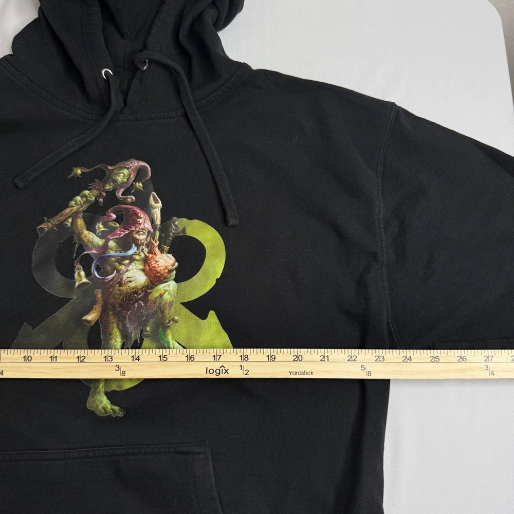 Warhammer Nurgle Sloppity Bilepiper Black Graphic Hoodie Mens XL Games Workshop - Picture 8 of 9